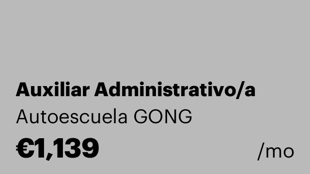 Auxiliar Administrativo/a