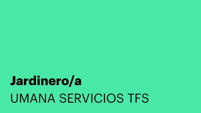 Jardinero/a