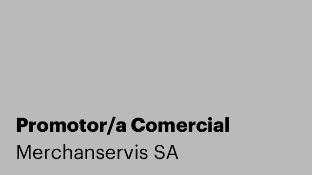 Promotor/a Comercial