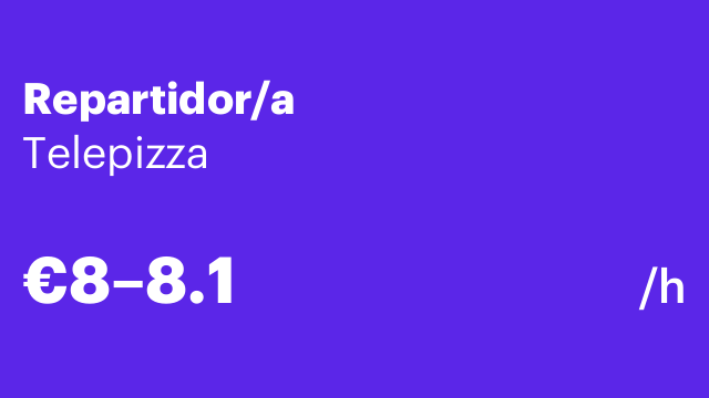 Repartidor/a