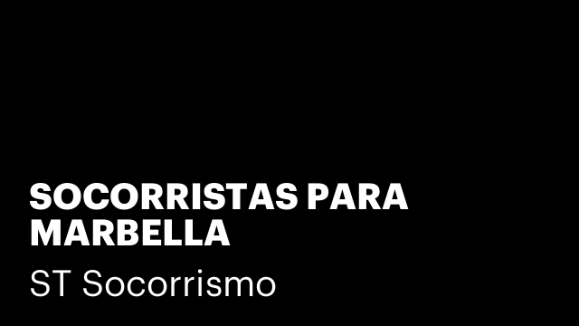 SOCORRISTAS PARA MARBELLA