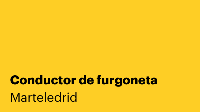 Conductor de furgoneta