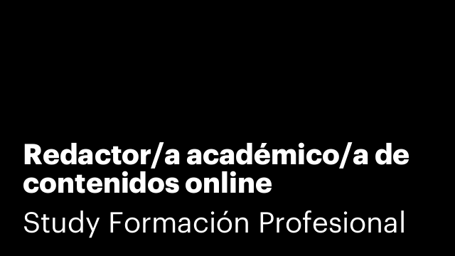 Redactor/a académico/a de contenidos online