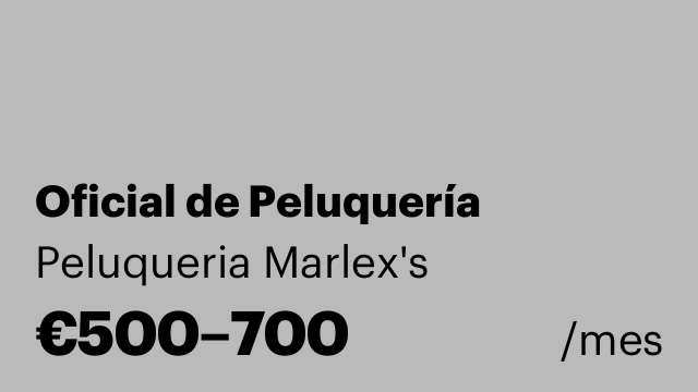 Oficial de Peluquería