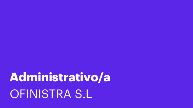 Administrativo/a