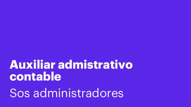 Auxiliar admistrativo contable