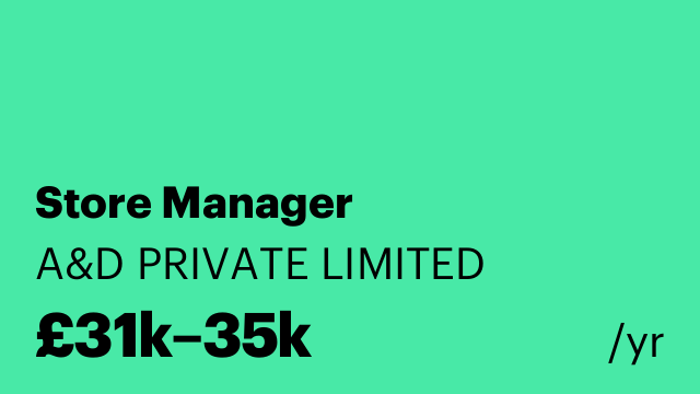 Store Manager