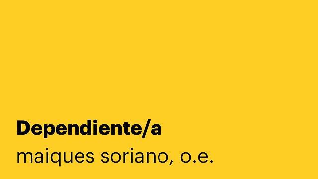 Dependiente/a