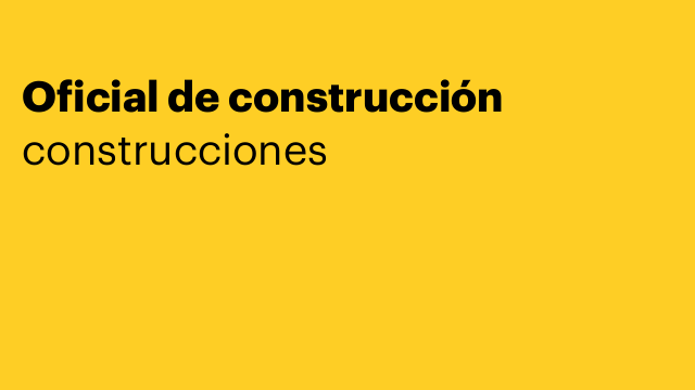 Oficial de construcción