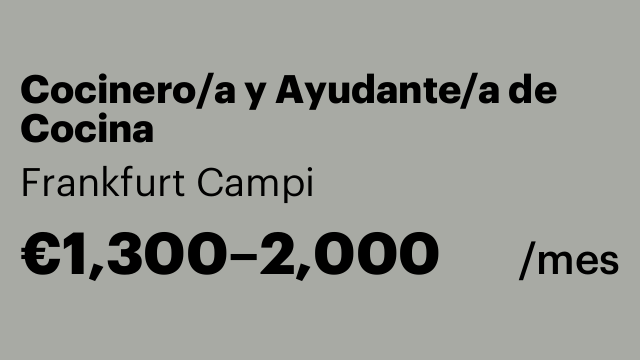 Cocinero/a y Ayudante/a de Cocina