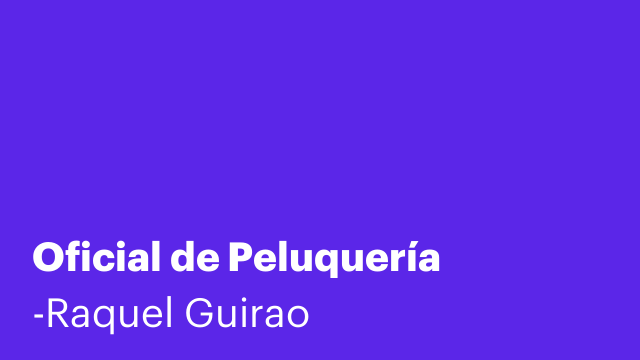 Oficial de Peluquería