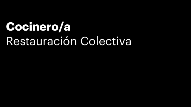 Cocinero/a