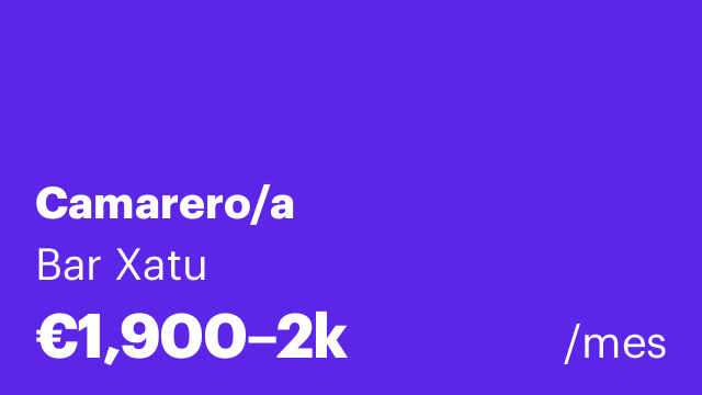 Camarero/a