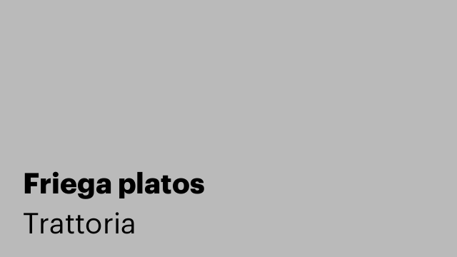 Friega platos