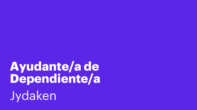 Ayudante/a de Dependiente/a