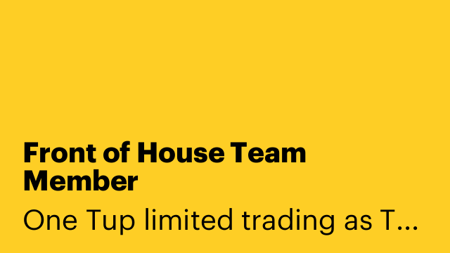 Front of House Team Member