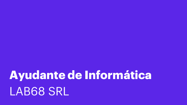 Ayudante de Informática
