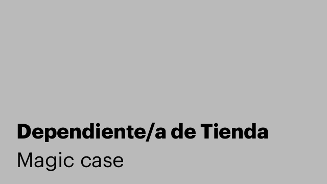 Dependiente/a de Tienda