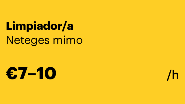 Limpiador/a