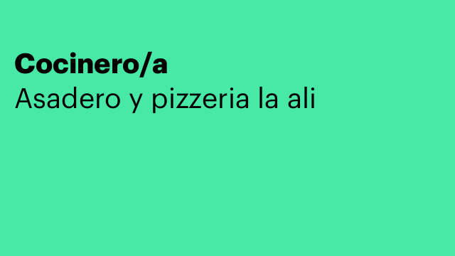 Cocinero/a
