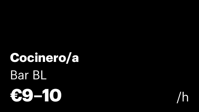 Cocinero/a