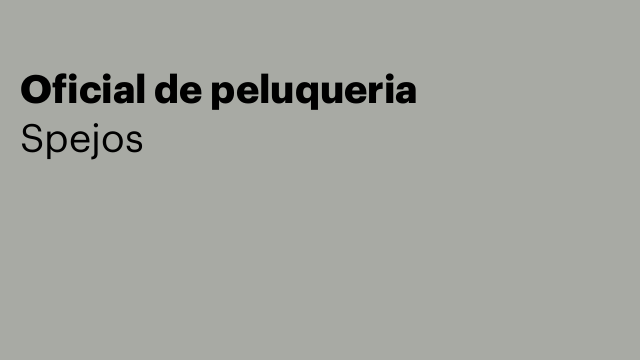 Oficial de peluqueria