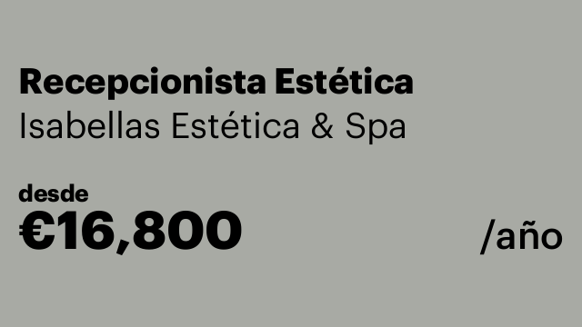 Recepcionista Estética