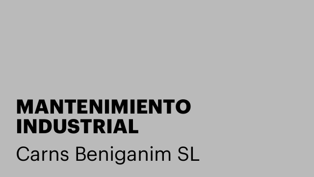 MANTENIMIENTO INDUSTRIAL