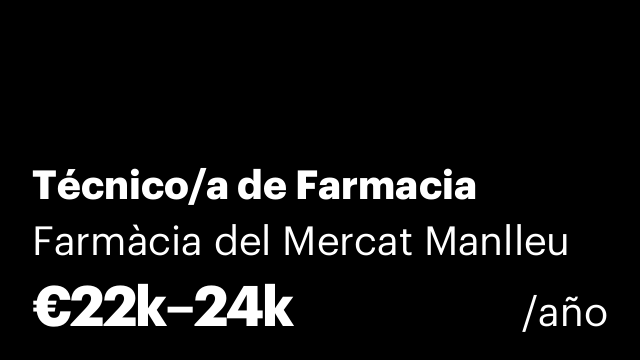 Técnico/a de Farmacia