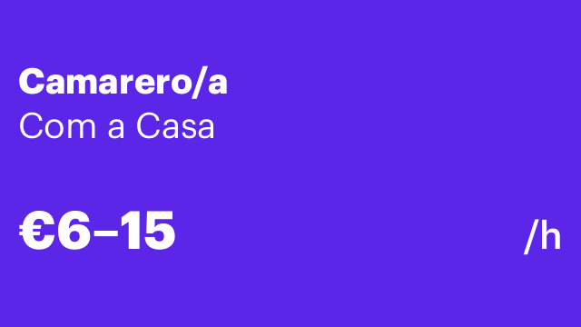 Camarero/a