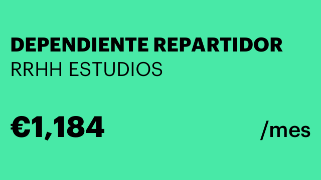 DEPENDIENTE REPARTIDOR