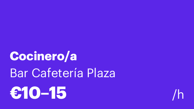 Cocinero/a