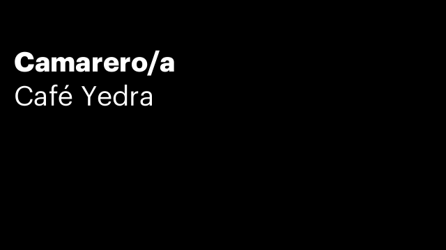 Camarero/a