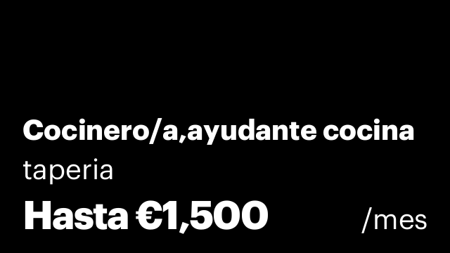 Cocinero/a,ayudante cocina