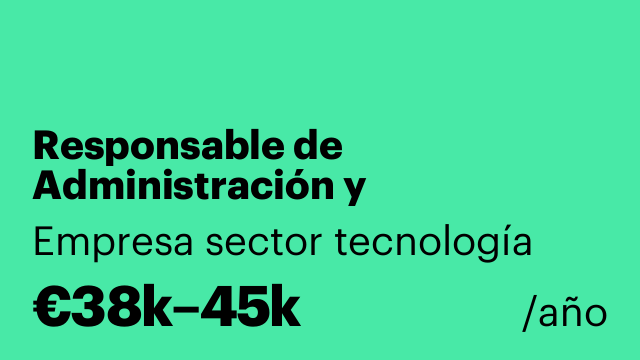 Responsable de Administración y Contabilidad