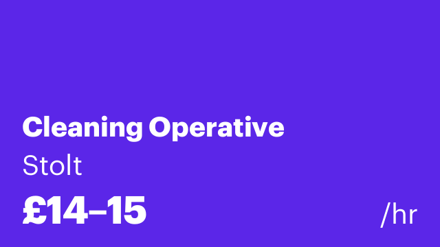 Cleaning Operative