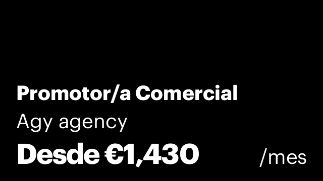 Promotor/a Comercial