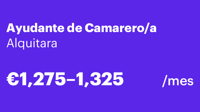 Ayudante de Camarero/a