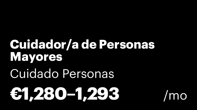 Cuidador/a de Personas Mayores