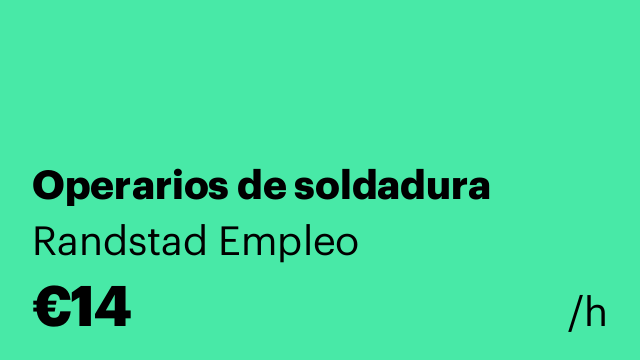 Operarios de soldadura