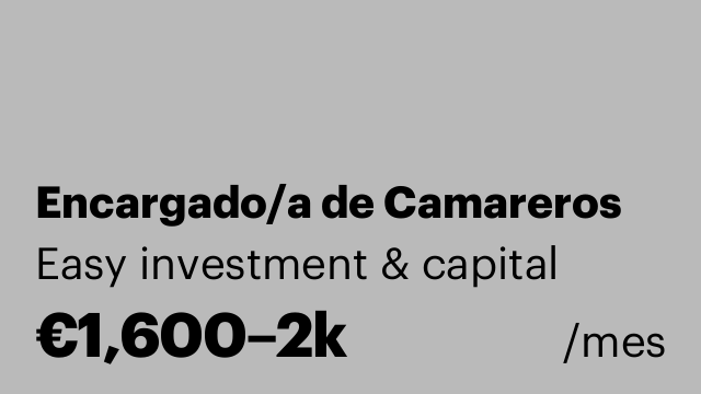 Encargado/a de Camareros