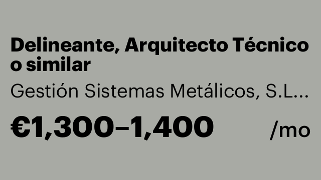 Delineante, Arquitecto Técnico o similar