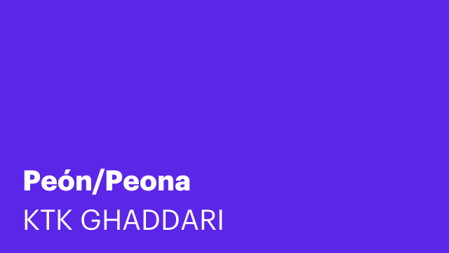 Peón/Peona