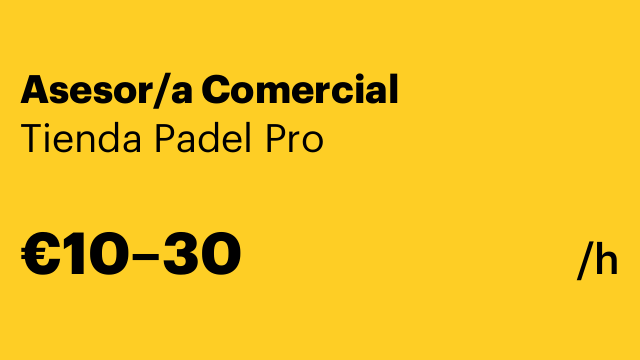 Asesor/a Comercial