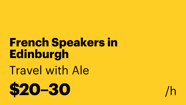 French Speakers in Edinburgh