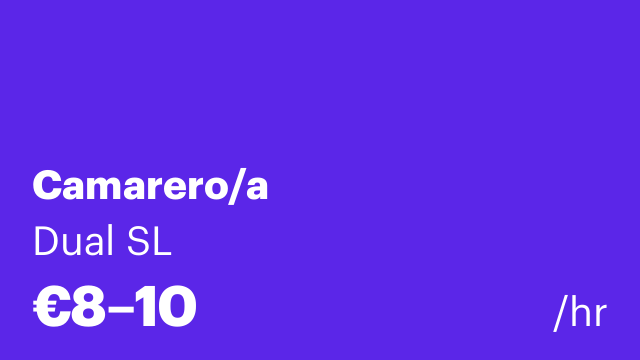 Camarero/a