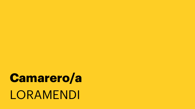 Camarero/a