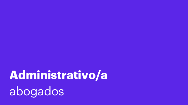 Administrativo/a