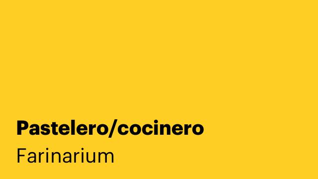 Pastelero/cocinero