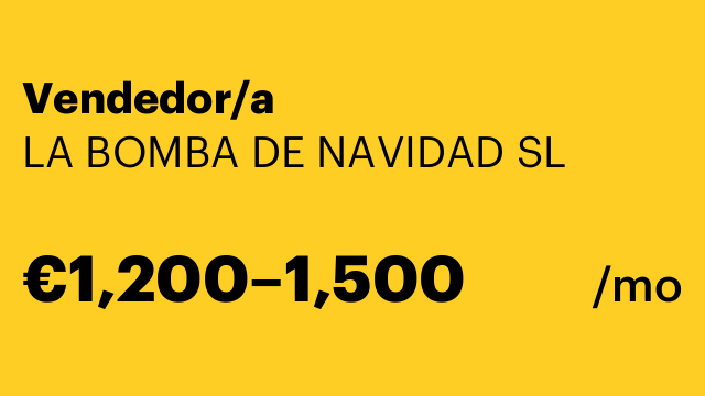 Vendedor/a